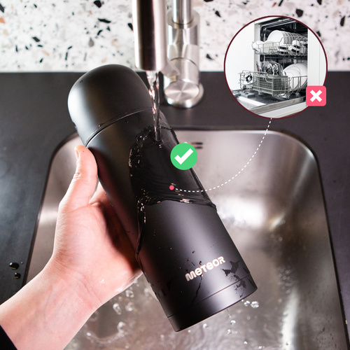 Thermobecher Meteor 1000 ml schwarz