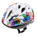 Kinderfahrradhelm Meteor KS07 M 52-56 cm Bunte Blumen
