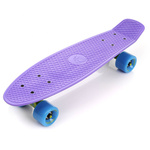 Meteor Kunststoff-Skateboard neonblau/neongelb/violett