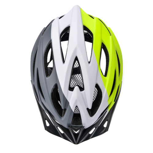 Fahrradhelm Meteor Marven L 58-61 cm grau/weiß/kalk