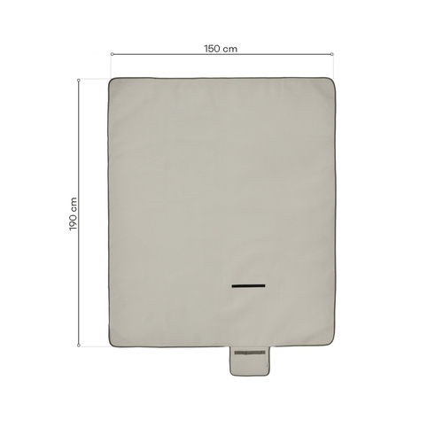 Picknickdecke Meteor 150x190 cm grau-beige