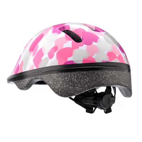 Kinderfahrradhelm Meteor KS06 S 48-52 cm Rosa Herzen