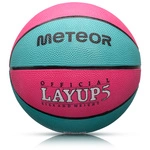 Basketball Meteor Layup 5 rosa/blau