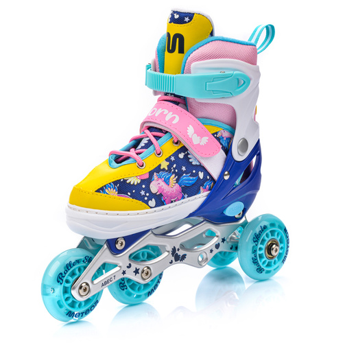 4-in-1 Meteor Unicorn Rollschuhe M 34-37