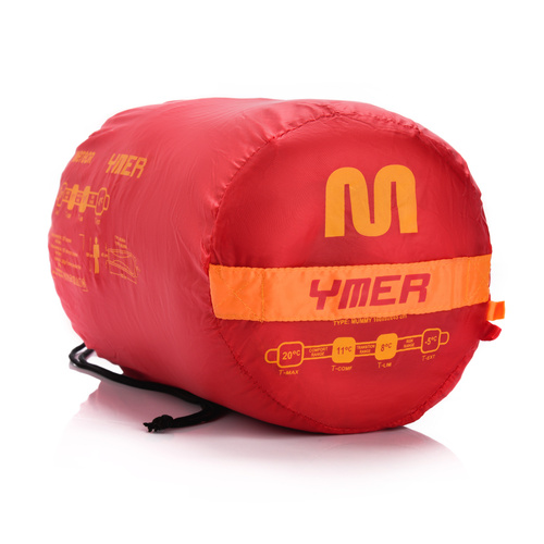 Schlafsack Meteor Ymer rot/orange