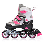 Meteor Rollschuhe M 34-37 rosa/grau