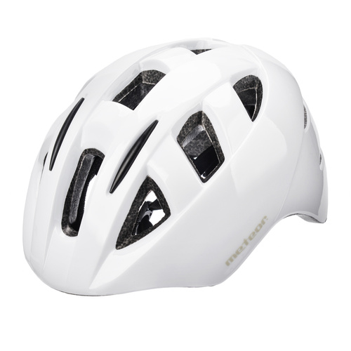 Kinderfahrradhelm Meteor PNY11 S 43-48 cm weiß