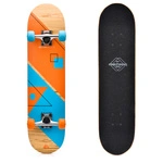 Meteor Holzskateboard blau/orange