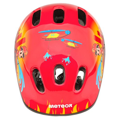 Kinderfahrradhelm Meteor MV6-2 XS 44-48 cm Fire