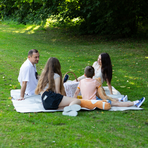 Picknickdecke Meteor 2XL 200x200 cm grau-beige