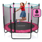 Trampolin für Kinder Meteor TRP-50 140 cm pink