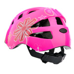 Kinderfahrradhelm Meteor KS08 M 52-56 cm rosa/weiß