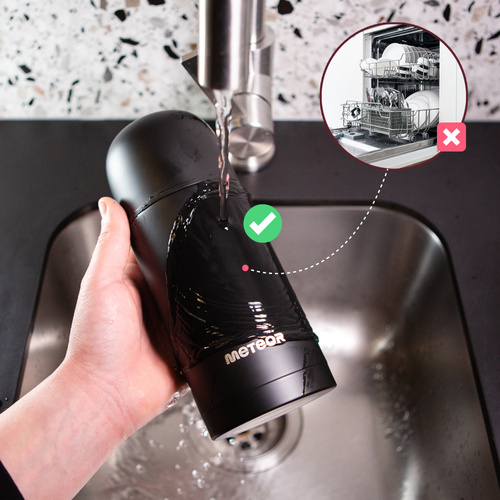 Thermobecher Meteor 750 ml schwarz