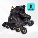 Inlineskates Meteor L 38-43 Buzzy schwarz/goldene Farbe