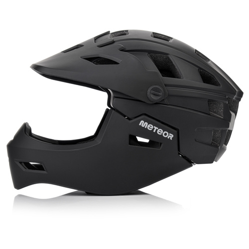 Fullface-Fahrradhelm Meteor Hydra S 51-55 cm schwarz