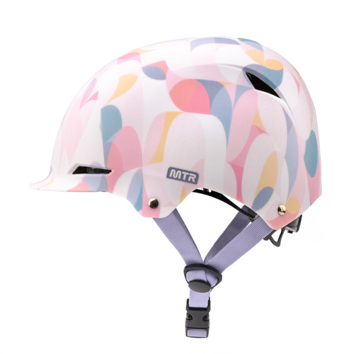 Kinderfahrradhelm Meteor KS02 S 48-52 cm Cool pastell