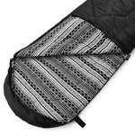Schlafsack Meteor Timber Baumwolle schwarz