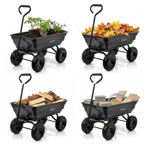 Der Kippwagen Meteor 3-in-1 schwarz