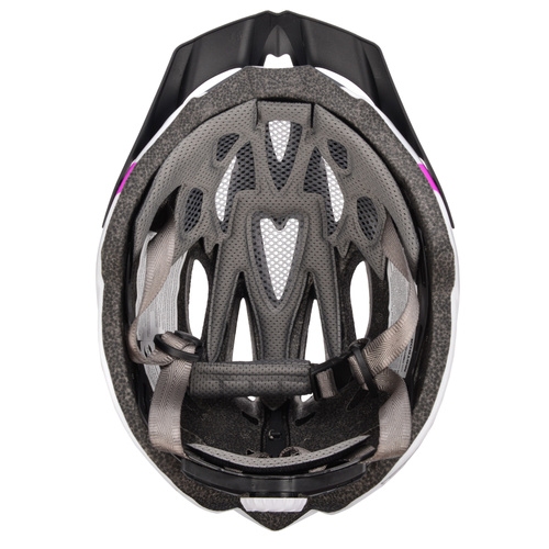 Fahrradhelm Meteor Gruver M 55-58 cm weiß/grau/pink