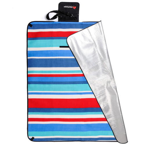 Picknickdecke Meteor L 120x135 cm navy/rot/weiß