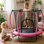 Trampolin für Kinder Meteor TRP-70 140 cm pink