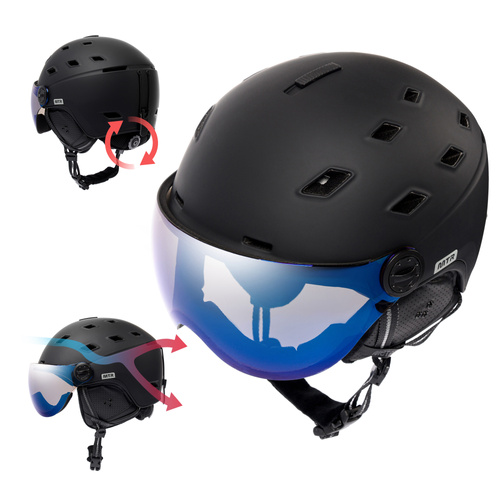 Skihelm Meteor Glide M 55-58 cm schwarz