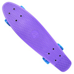 Meteor Kunststoff-Skateboard neonblau/neongelb/violett