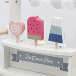 Eisdiele aus Holz auf Rollen