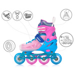 Inlineskates Meteor M 34-37 Loky pink/blau