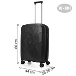 SwissBags Lava medium Koffer 66 cm schwarz
