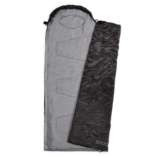 Meteor Schlafsack Snooze+ schwarz/grau