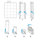 Picknickdecke Meteor 2XL 200x200 cm grau-beige