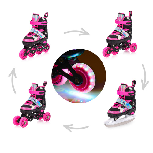 Inlineskates 4-in-1 Meteor für Kinder XS 25-28 Metro