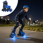 Inlineskates Meteor M 34-37 Loky schwarz/blau