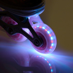 4-in-1 Meteor Rainbow Rollschuhe XS 25-28