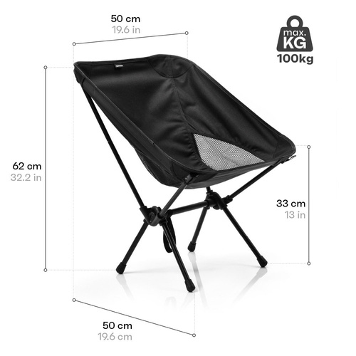 Meteor Schelp klappstuhl schwarz