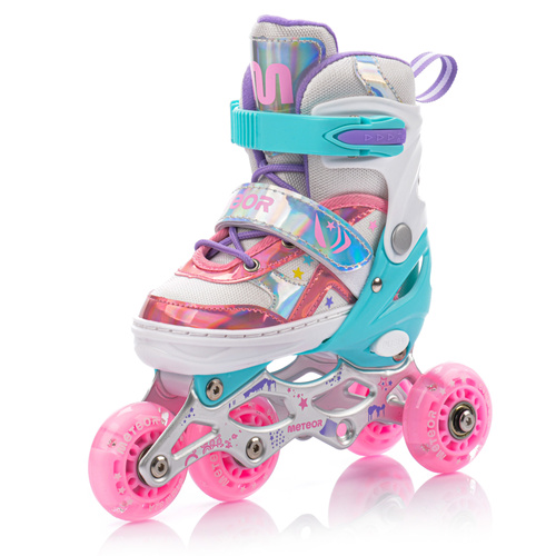 4-in-1 Meteor Lunar Rollschuhe XS 25-28