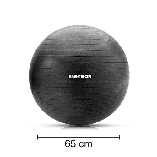 Fitnessball Meteor 65 cm schwarz