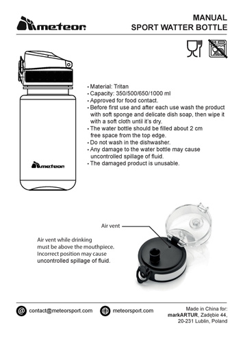 Sport-Bidon Meteor 650 ml dunkelgrün