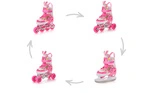 Inlineskates 4-in-1 Meteor für Kinder M 34-37 Bunny