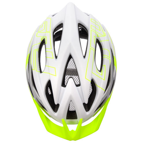 Fahrradhelm Meteor Gruver M 55-58 cm weiß/grün