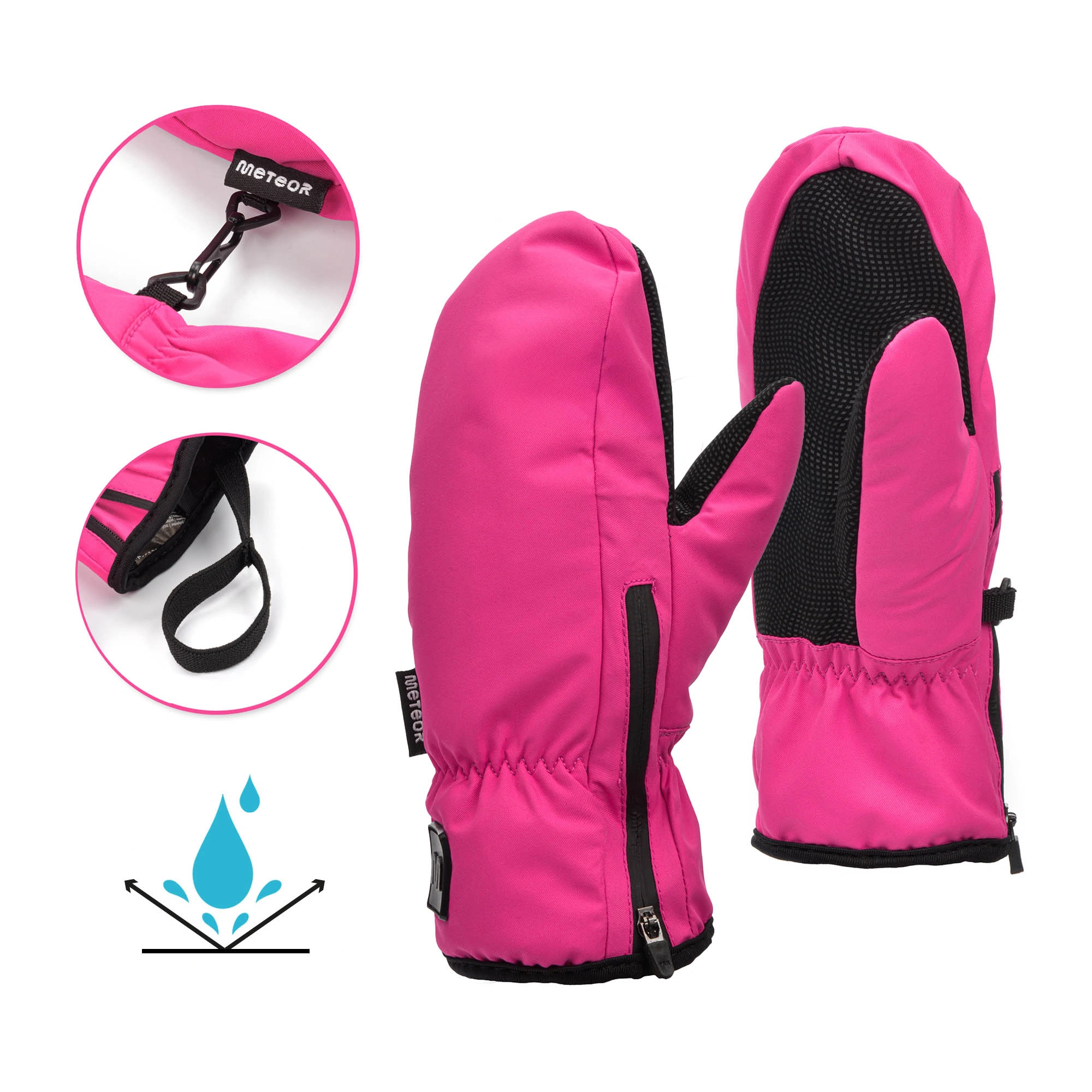 Winterhandschuhe Meteor Juna XS pink/schwarz pol_pl_Rekawice-zimowe-Meteor-Juna-XS-rozowy-czarny-41332_8