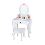 Schminktisch aus Holz mit Zubehör