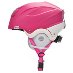 Skihelm Meteor Lumi S 53-55 cm rosa/weiss
