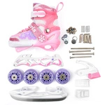 Inlineskates 4-in-1 Meteor für Kinder M 34-37 Polaris