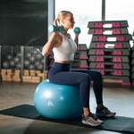 Fitnessball Meteor mit Pumpe 65 cm blau
