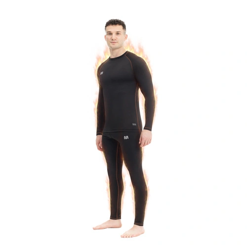 Herren Thermounterwäsche Set Meteor MT M schwarz