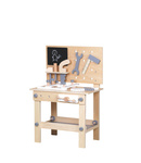 Holz-Werkbank mit Werkzeugen