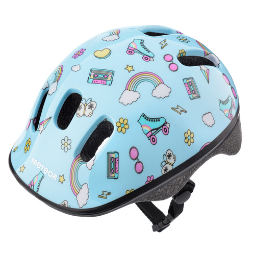 Kinderfahrradhelm Meteor KS06 XS 44-48 cm Rainbow