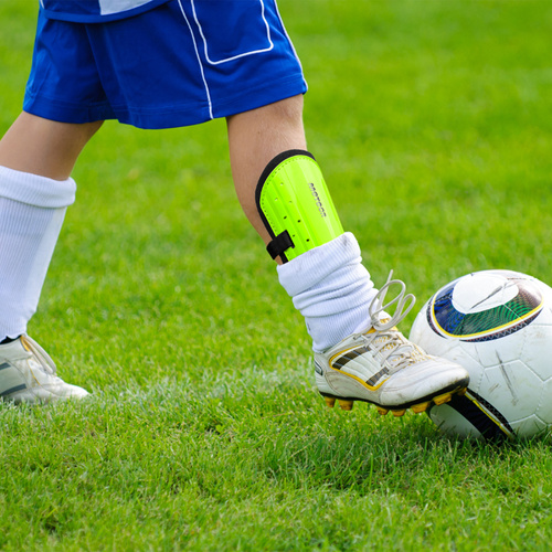 Fußball Schienbeinschoner Meteor XS weiß